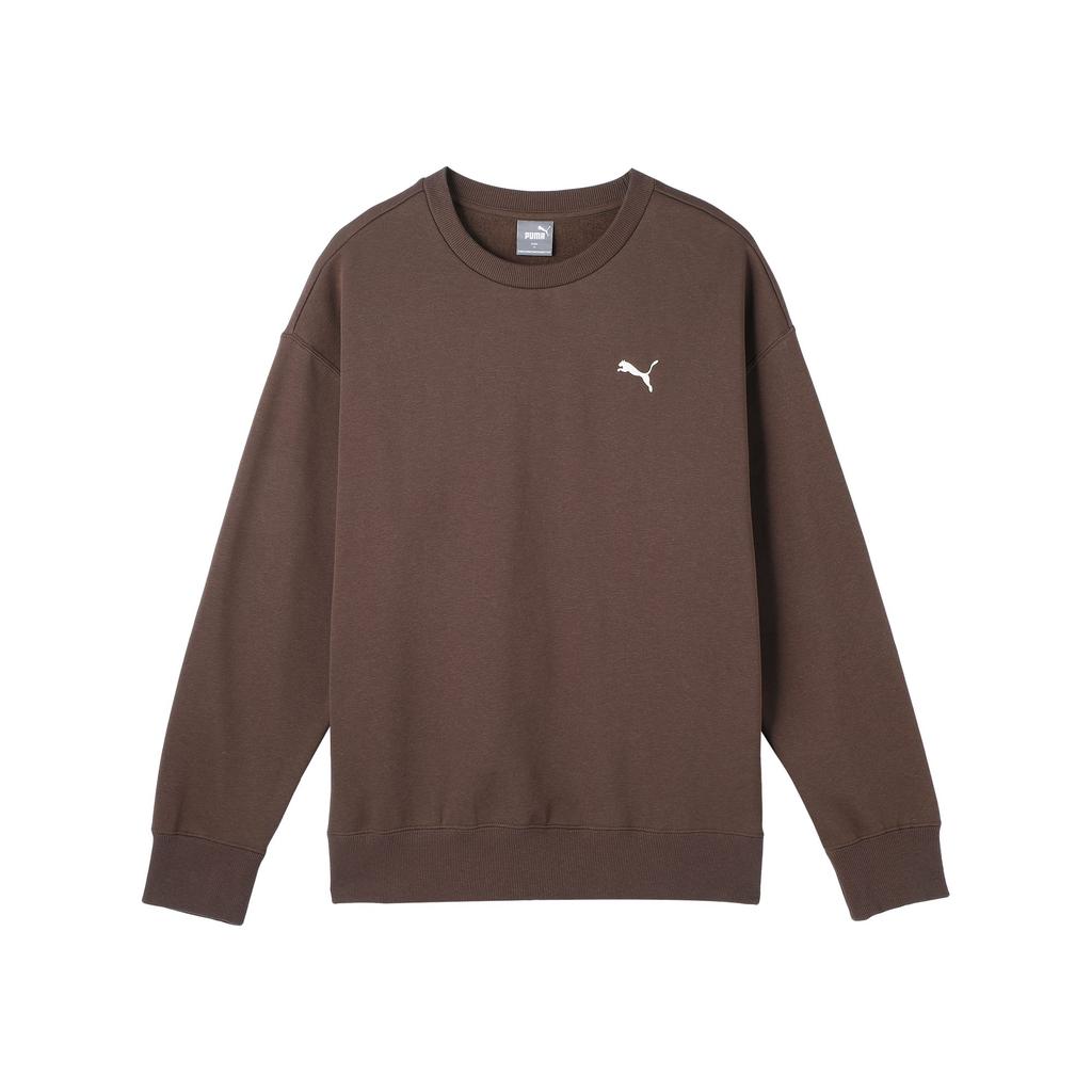 Puma Loose Fleece Sweatshirt Unisex Sweatshirts Coffee-Brown 632292-65