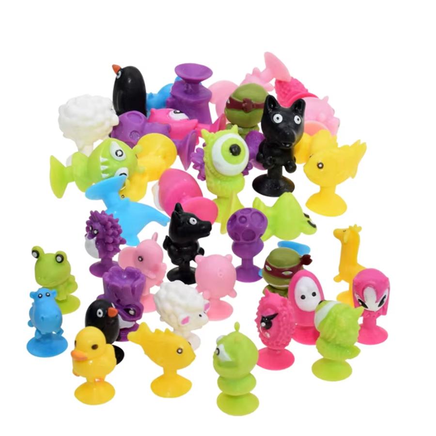 15/30/60pcs Mini Suction Cup Doll Multistyle Monsters Themed Birthday Gift Home Decoration Car Office Desk Ornaments XJM