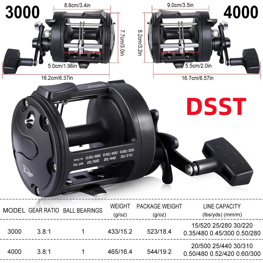 New Trolling Fishing Reels 3000 4000 Casting Reel Max Drag 28kg Fishing Tools for Saltwater Sea Fishing Pesca