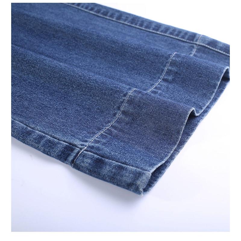 Rovné džíny Žena léto Vysoký pas Kapsy džínovina Kalhoty Ležérní Vintage 2022 jaro dámské Široká noha Kalhoty dámské džíny