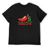 Hi Welcome To Chili's T-Shirt Blue Archive Hippie Clothes Plus Size Tops Summer Clothes Clothing for Men