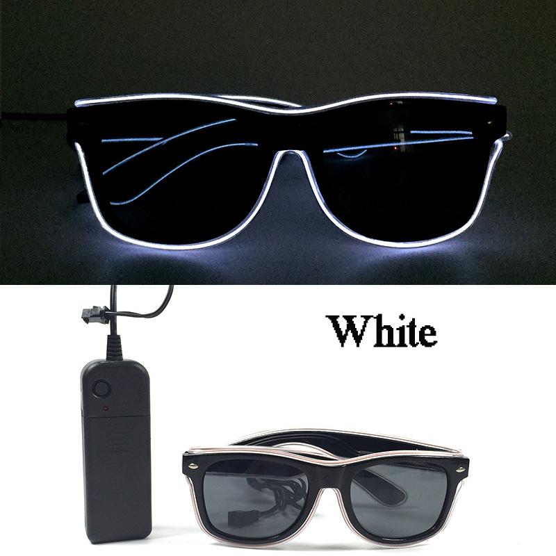 Hot Sale Luminous Neon Glasses With Lights LED Eyeglasses Bar Rave Parties Props Glowing Glasses Festival Club Supplies