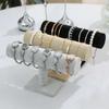 Samt Einlagiges Armband-Display-Ständer Uhrenhalter Tablett Tragbares Schmuck-Organizer-Regal für Straßenverkaufsstand Theke