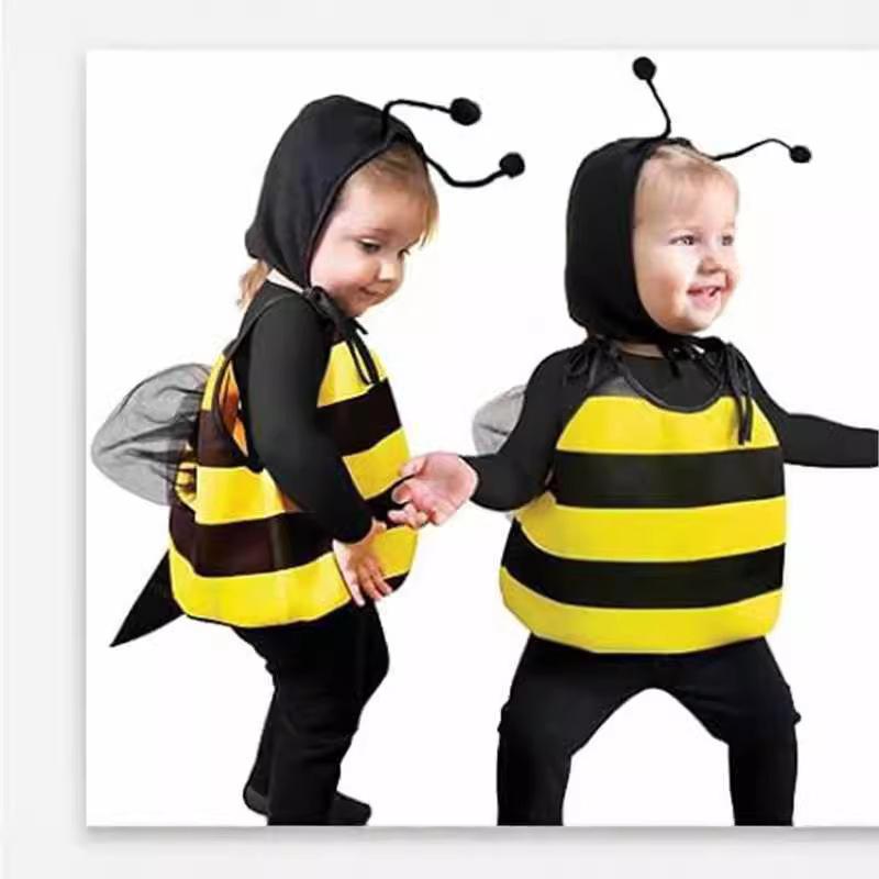 Halloween Adult Parent-Child Party Kids Suit Bee Wings Costume