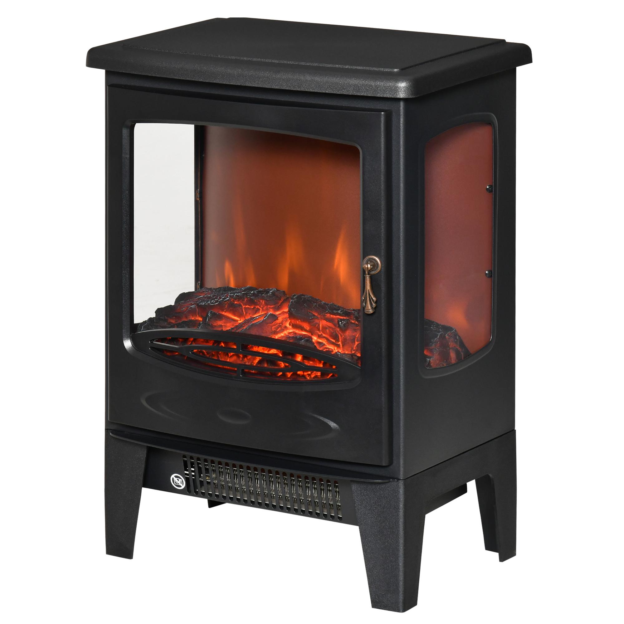 Cheminée Électrique Avec Chauffage 1800 W Cheminée Électrique Avec Effet Flamme LED