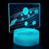 Night Desk Lamp For Children Galaxy Planets Space 3D 16 Led + Remote Control