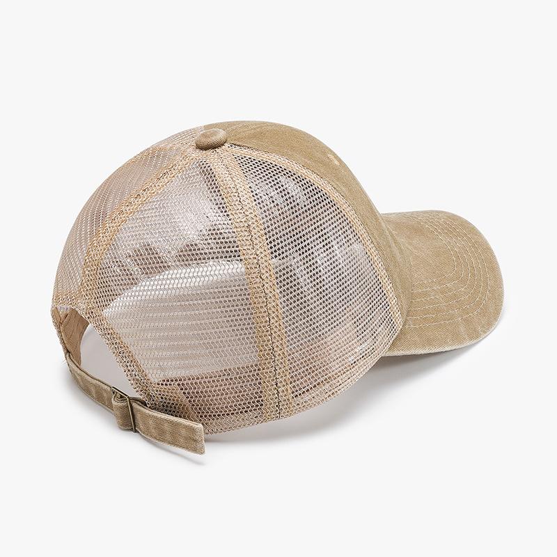 New Retro Sun Hat - Suitable for Both Men and Women Outdoor UV Resistant Mesh Hat Men and Women's Retro Fashion Baseball Cap