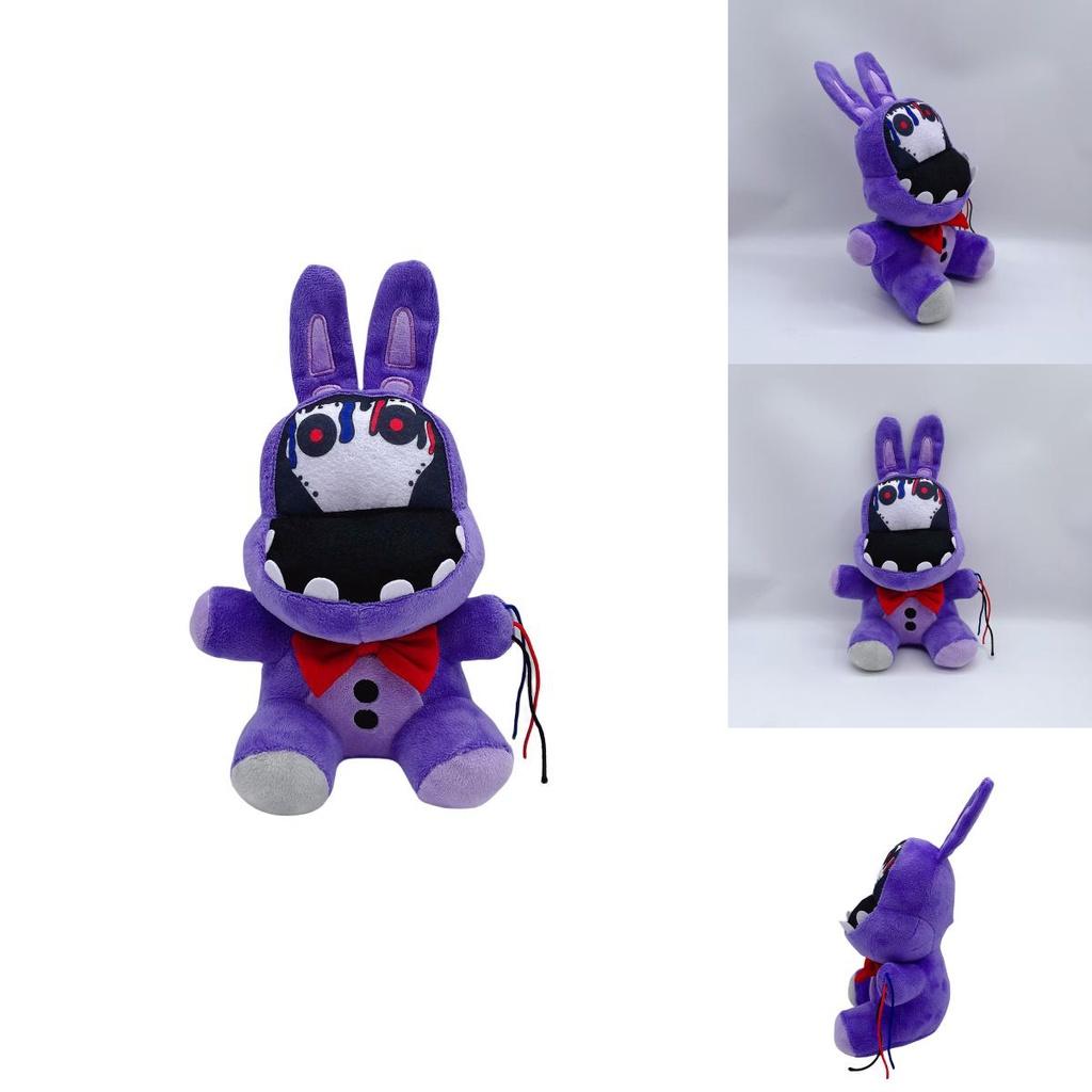 Cute Fnaf Series Midnight Bear Skeleton Purple Rabbit Plush Toy Animal Category
