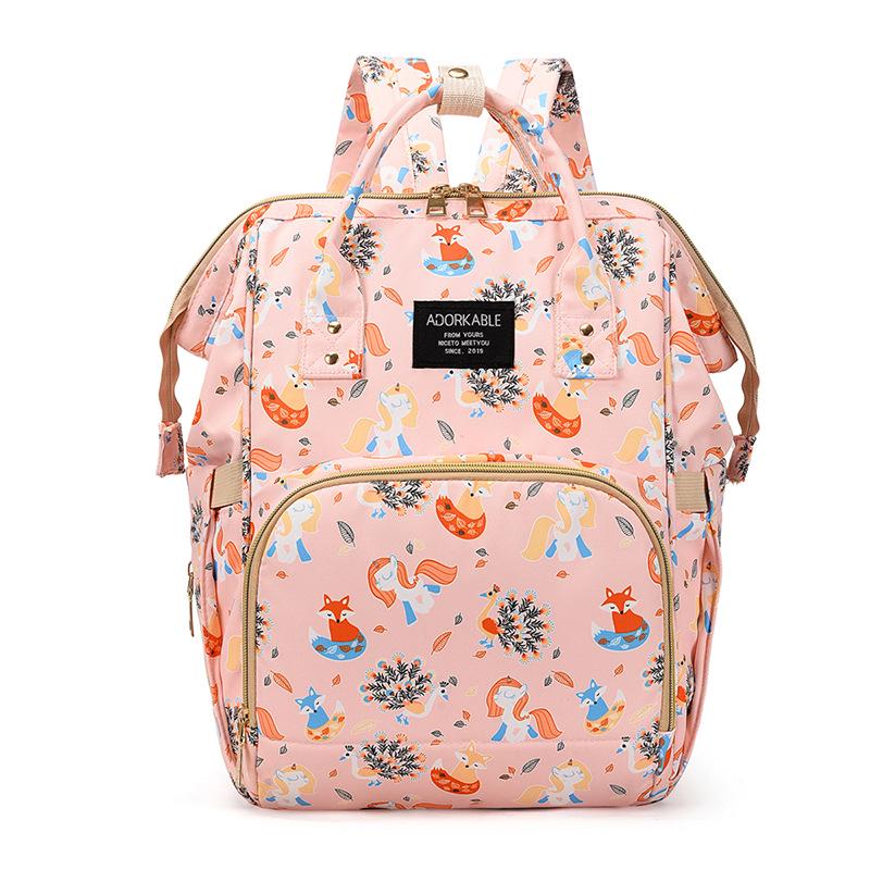 2025 Fashionable Mummy Bag: Double Shoulder, Large Capacity, Lightweight Backpack for Mother and Baby Outings