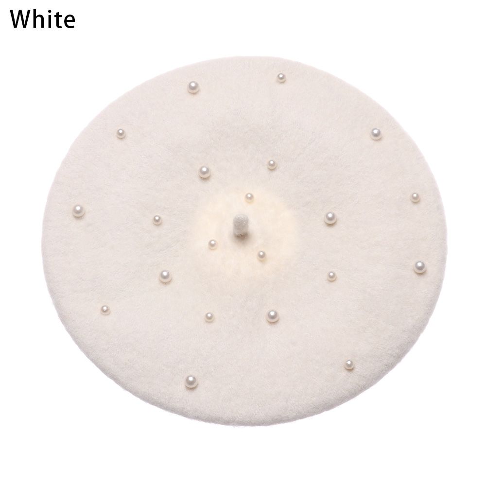 Barnetilbehør Varm Perlebesatt Hodeplagg Barnehatter Jentehatter Beretthatt