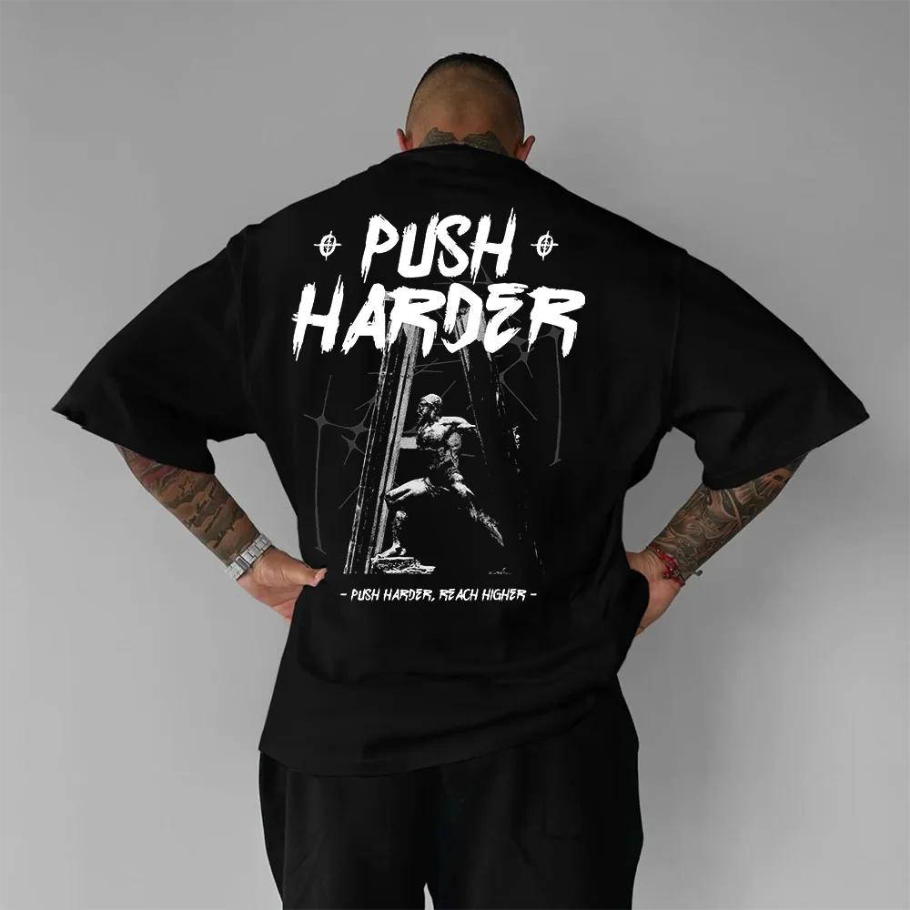 

Fitness Muscle Men Cotton TShirt Black Vintage Athletic Streetwear Gym Workout Tee - Men s Summer Cotton Graphic Tee S разноцветный