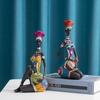 Resin Ethnic Style Ornaments African Women Sculptures People Figurines Office Desktop Living Room Home Decor Friend Gift