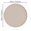 1pc Plastics Pet Feeding Mat |, Leakproof, Non-Slip, Oval Dog and Cat Food Mat for Dogs and Cats,Footprint Texture Feeding Pad