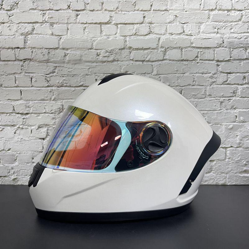ORZ-Night Vision Single Lens Full Face Helmet Lightweight Breathable Motorcycle Racing Anti Glare Night Riding Crash Helmet