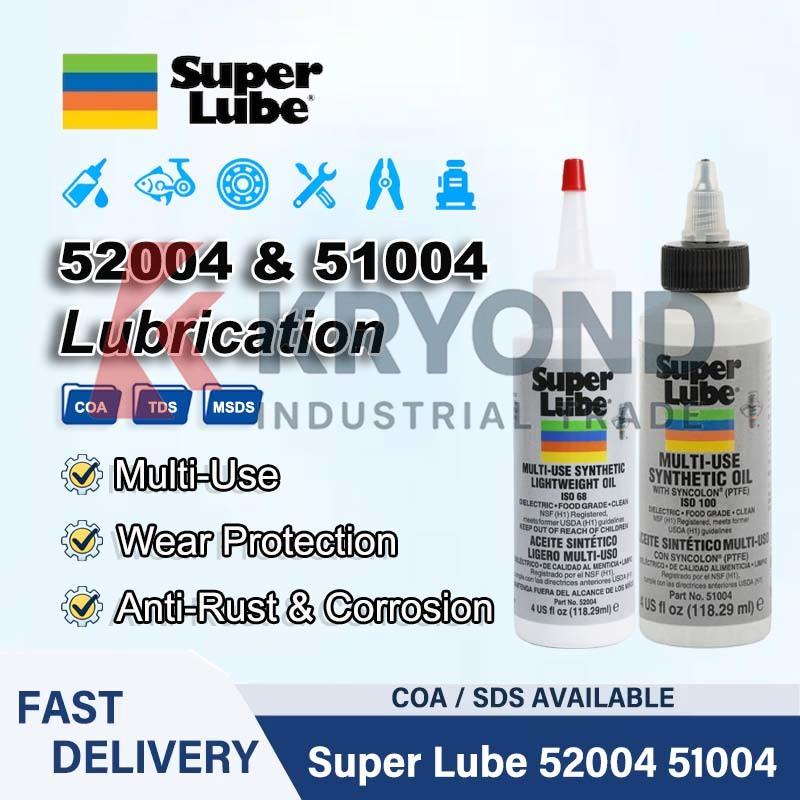 Super Lube 52004 51004 Synthetic Lightweight Oil Food Grade Oil for Fishing Reel Bearing Precision Tools and Small Machinery Use