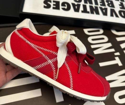 

Little white shoes women s spring new female student leisure sports versatile Forrest Gump shoes 40 червоний