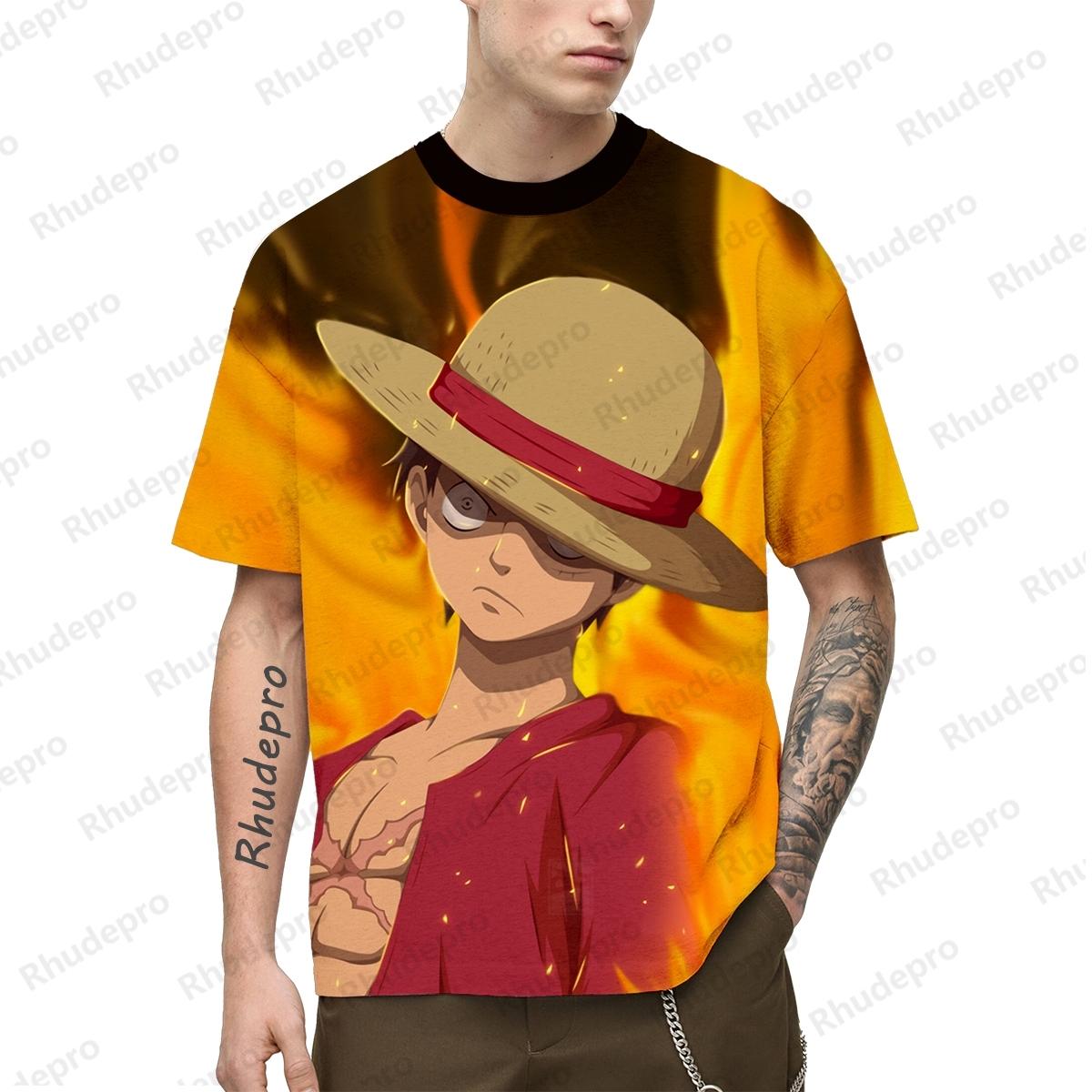 

Roronoa Zoro Аниме One Piece Мужская футболка Детская уличная мода Трендовая одежда Топы с коротким рукавом 6XL 3XL