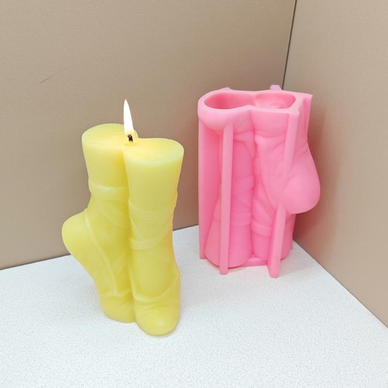 Ballet Slipper Candle Silicones Molds for Epoxy Resin Casting, Making Candle