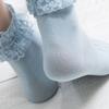 Vintage Frilly Ruffle Ankle Socks Short Sock Socks Boat Socks