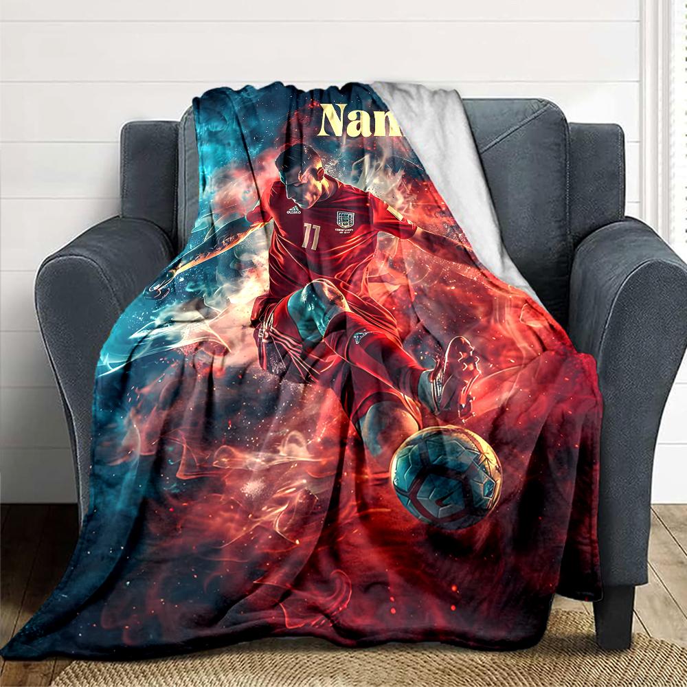 Custom Name Unicorn Fantasy Adventure blanket for Couch & Bed, Plush Cozy Fuzzy Blanket Super Soft & Warm Blankets for Fall and Winter. 0908209