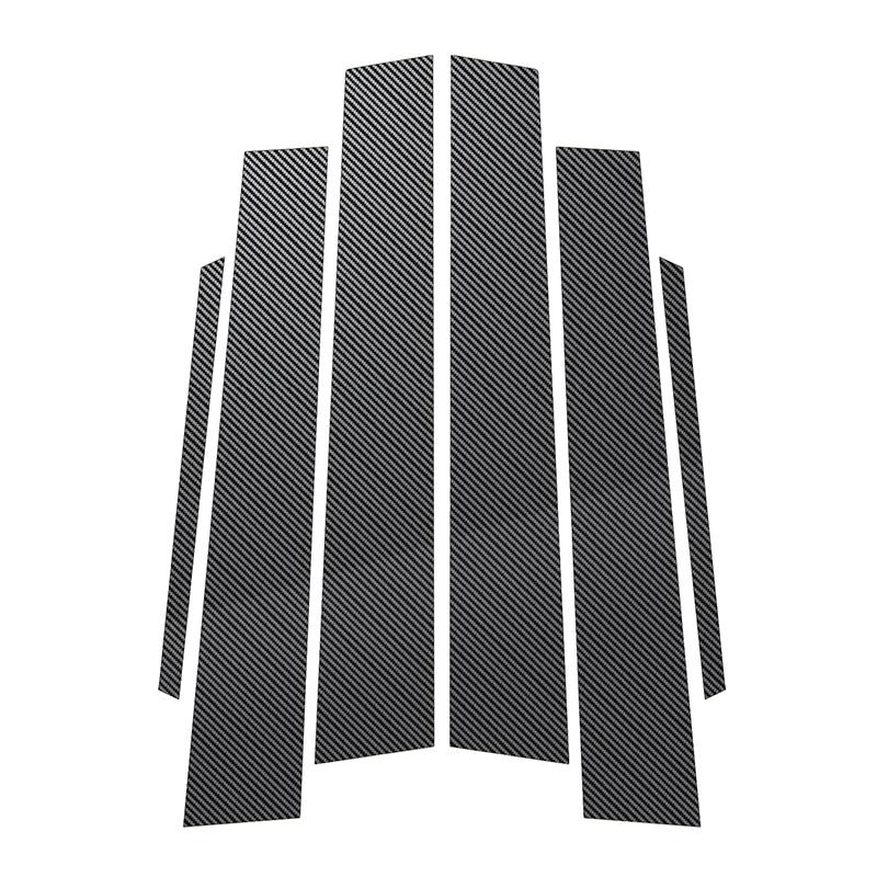 Carbon Fiber Window Door Deal B C Pillar Post Cover Sticker For BMW 3 Series F30 2013-2018