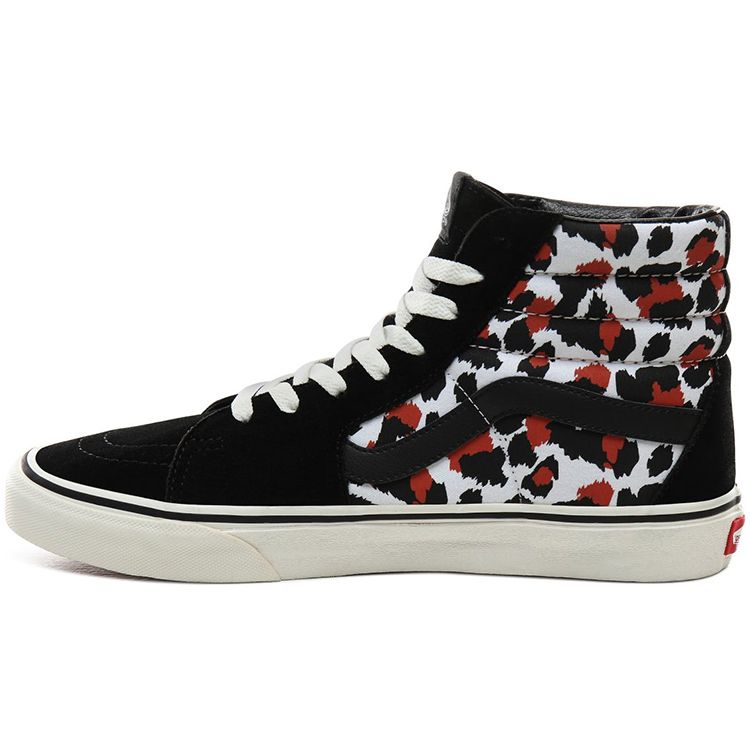 Vans Sk8 Leopard High Top Skate Shoes Unisex Sneakers Black White VN0A4BV67LF