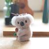 Cartoon Cute Koala Plush Keychain Doll With Short Plush Material Bag Decor Gift