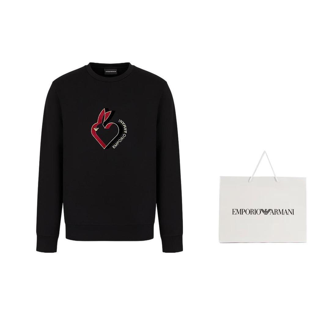 Emporio Armani SS23 Sweatshirt Men's Black 3R1MBJ-1JHSZ-0999