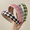New Fashion Headband For Women Classic Plaid Hairband Spring Casual Turban For Girls Hair Accessories