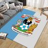 Coventry City FC Flannel Printed Carpet, Home Sofa Decoration for Living Room & Bedroom, Non‑Slip Play Flannel Floor Mat for Game Room