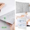 Set of 12 Acoustics Foam Wall Tiles Rectangular Foam Panel Polyester Fiber Wall Panels for Quiet Study Spaces Libraries