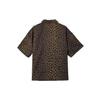 Adidas Originals Classic Sports Series Comfortable Polo Loose Striped Leopard Print Short Sleeve Shirt Women Shirts Layered-Bronze KA2678