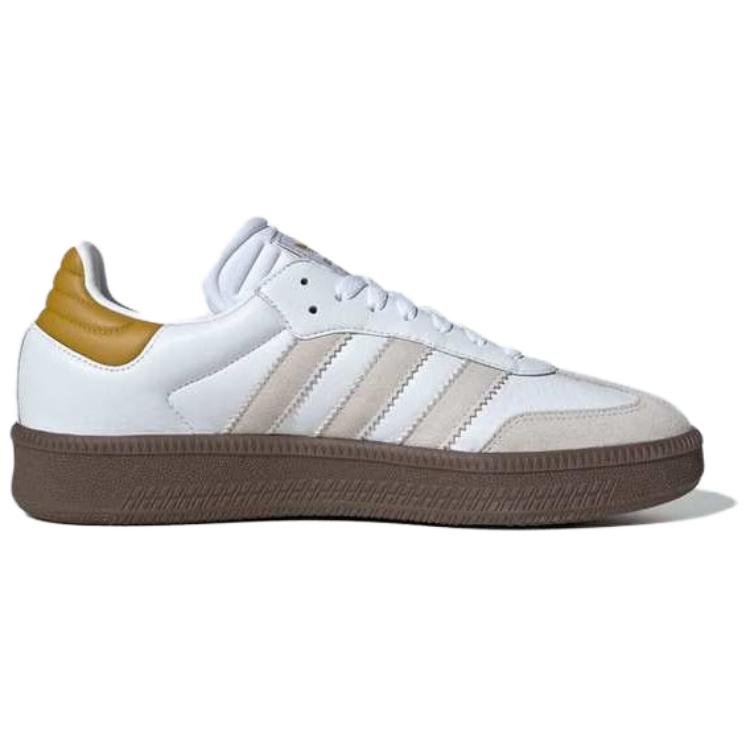 Adidas Originals SAMBA XLG Abrasion Resistant Low top Skateboard Shoes Unisex White Brown Sneakers JR3325