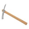 Outdoor Camping Wielofunkcyjny kilof Hoe Heavy Duty ze stali nierdzewnej Pick Axe Hand Hoe z drewnianą rączką