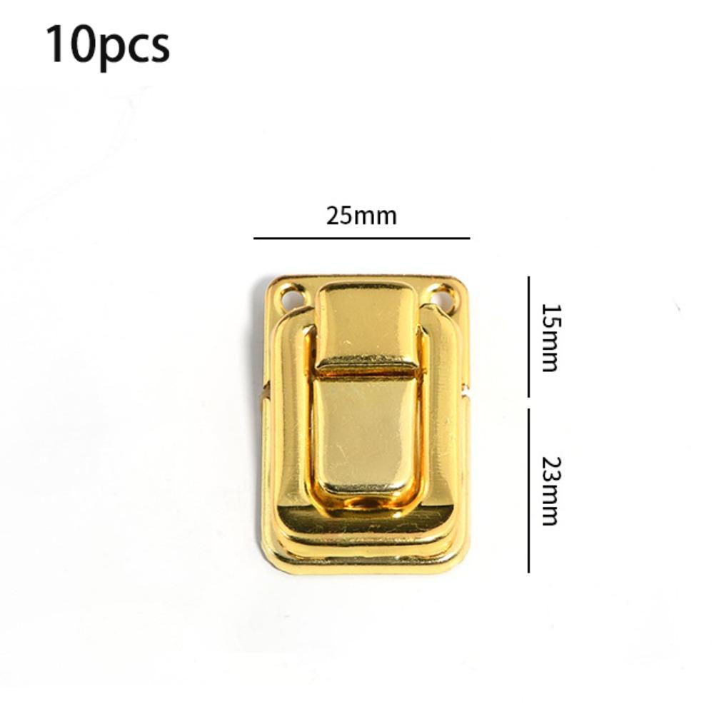 10 Stück Zinklegierung Antikschloss Vintage Riegel Dekorativer Toggle-Verschluss Hardware-Komponenten