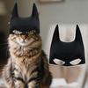 Maschera per Gatto Cartone Animato di Batman con Artigianato in Plastica Fai da Te per Halloween e Festa di Metà Autunno