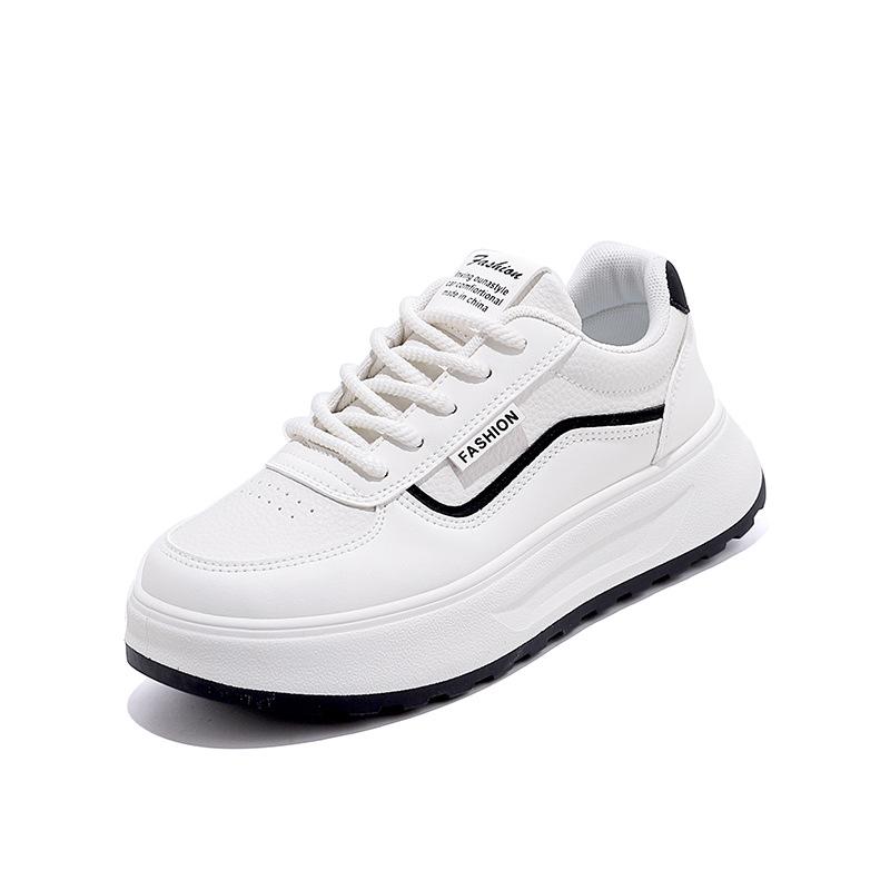 Platform-soled fashion versatile little white shoes women's 2025 spring new Korean version low-top casual sports board shoes HXX-H138