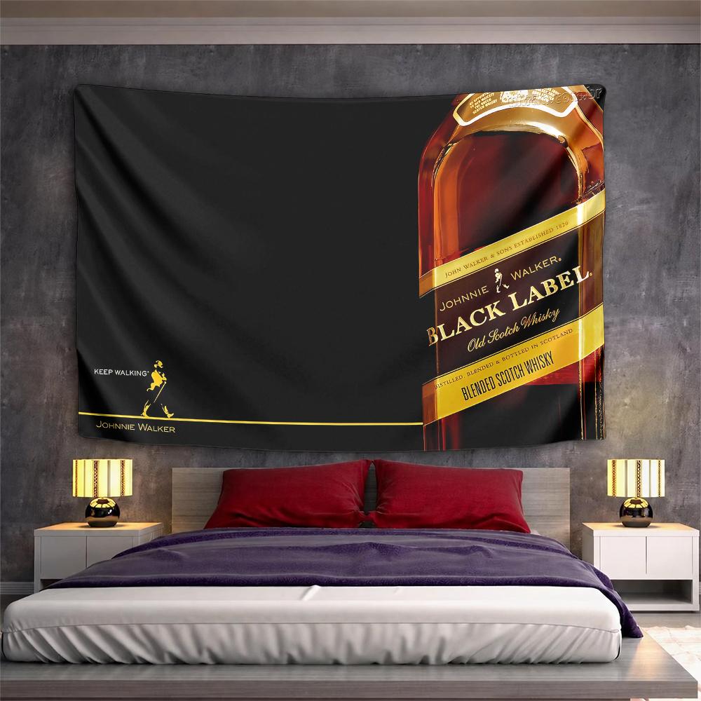 Adorable Johnnie Walker Black Label Hanging Decor, Black and White Cute Design, Lovely Choice for Girls Boys Room Decor with Art with Charm