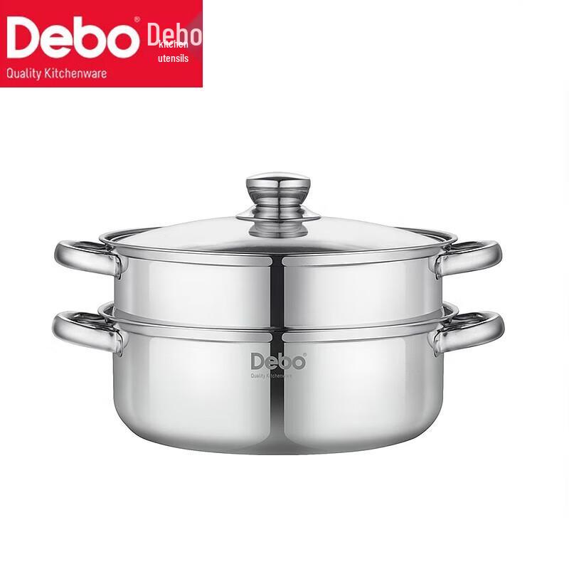 Суповая кастрюля-пароварка Debo из нержавеющей стали 304, 26 см
