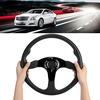 Qiilu Universal Racing Car Sports Steering Wheel Deep Dish 6-Bolt 06 (Deep Dish) - 350mm (13.78 inches) Modified Accessories (Black)
