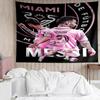 Messi's Pink  Tapestry Accessories Playroom Tapestry, for Bedroom,Livingroom, Dormitory Room Wall Decor Fan Birthday Gifts