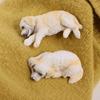 Schlafender Hund Auto-Schmuck Simuliertes Golden Retriever Modell Hundespielzeug Figur Geburtstagsgeschenk