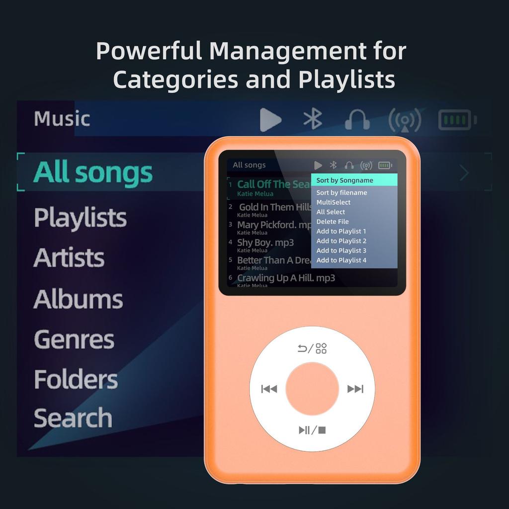 128GB Ipod Classic MP3-Player Musikplayer Bluetooth-Lautsprecher, unterstützt UKW-Radio, Video, Hifi Ipod Touch Walkman