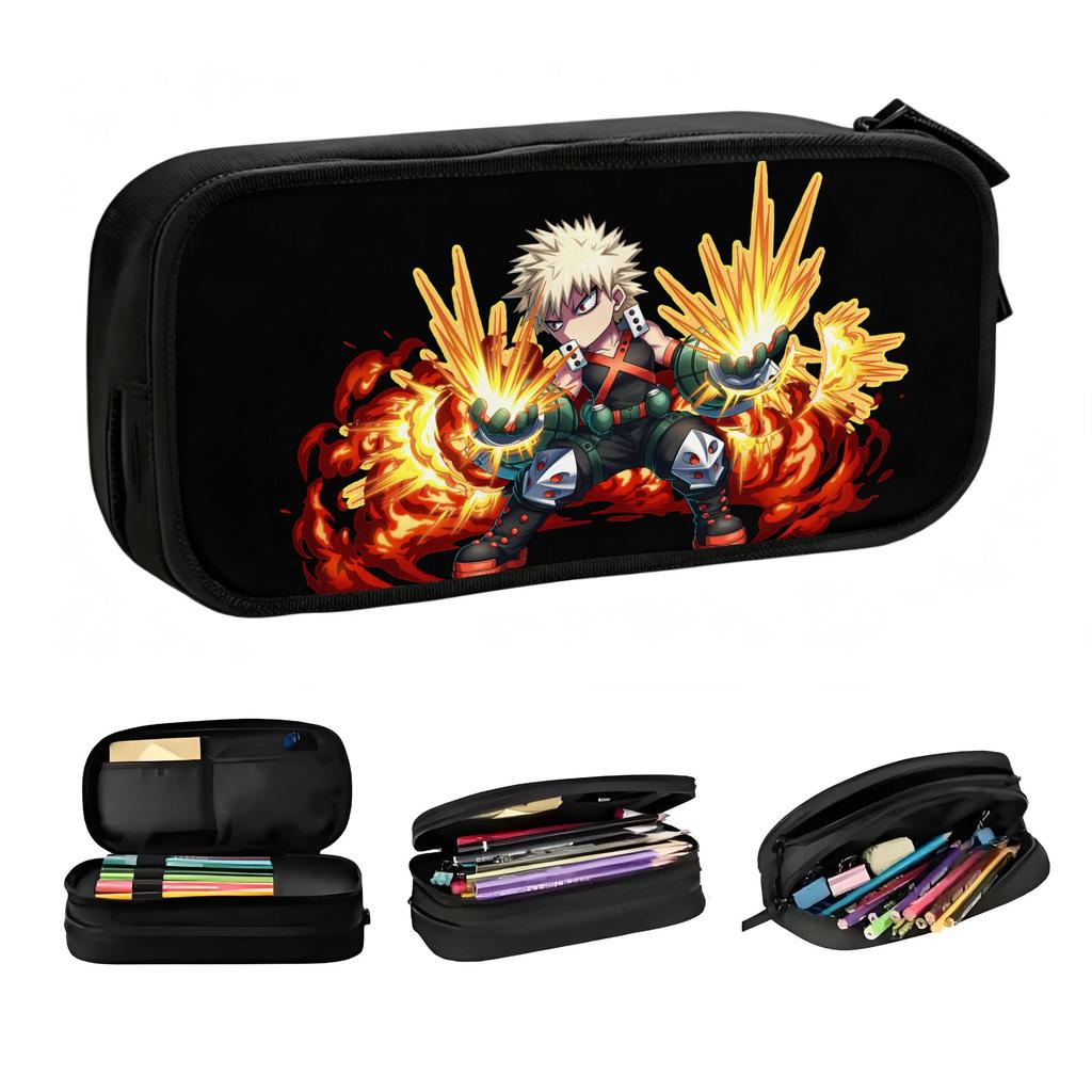 My Hero Academias Japan Anime Manga Cute Pencil Cases Boys Girls Large Capacity Pencil Bag School Accessories
