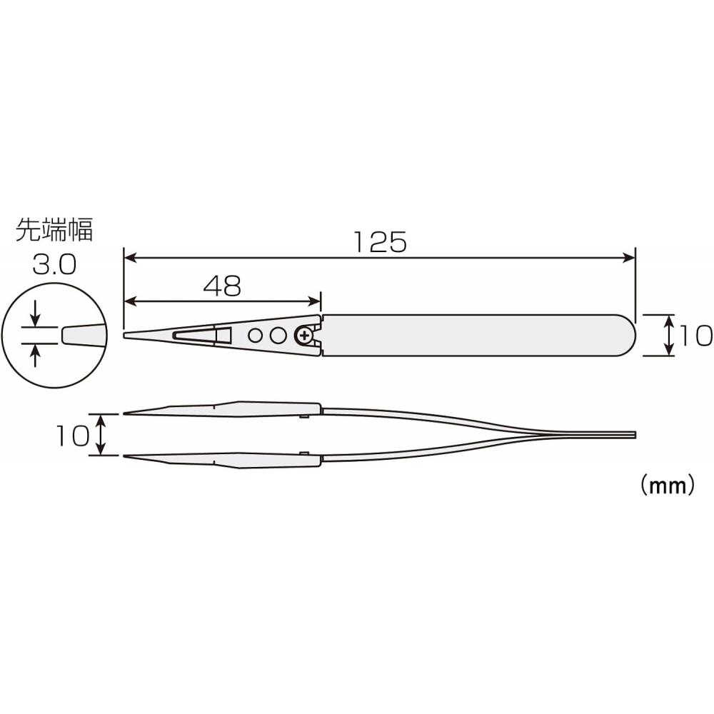 Hozan Esd Soft TiP Tweezers 125mm P 643 J