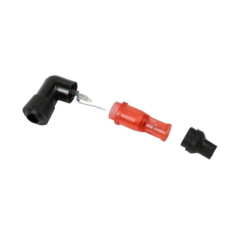 1pc Motorcycle Spark Plug Decorative Cover Motorcycle Ignition Spark Plug Cap Motorcycle 90 Degree Flashing Spark Plug Cover