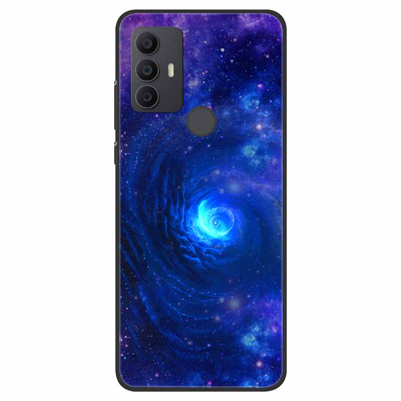 For TCL 30 SE Case Silicone Starry Space TPU Soft Back Cases For TCL 305 Cover Marble Painted for TCL 30SE TCL305 Fashion Bags