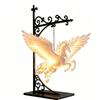 Vintage Metal Hanging Bookshelf Light Bookshelf Lamp Wall Hanging Lamp LED Night Light  Bedroom