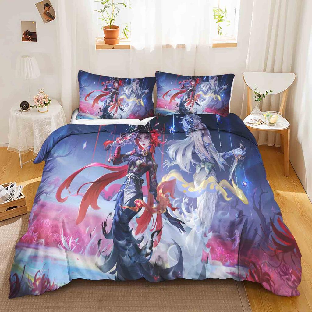 Game: Identity V Polyester Duvet Cover Set Bedding Queen Size Sets Cotton Cute Printed Cartoon Quilt Cover Suitable For Children