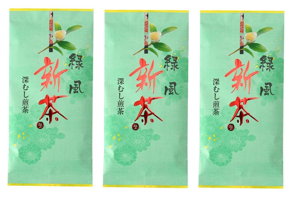 Miyazaki Wirtschaftsverband Direktvertrieb New Ryokufu 100g x 3 Naturgeschmack Tee, Tiefgedämpfter Sencha, Beutel,